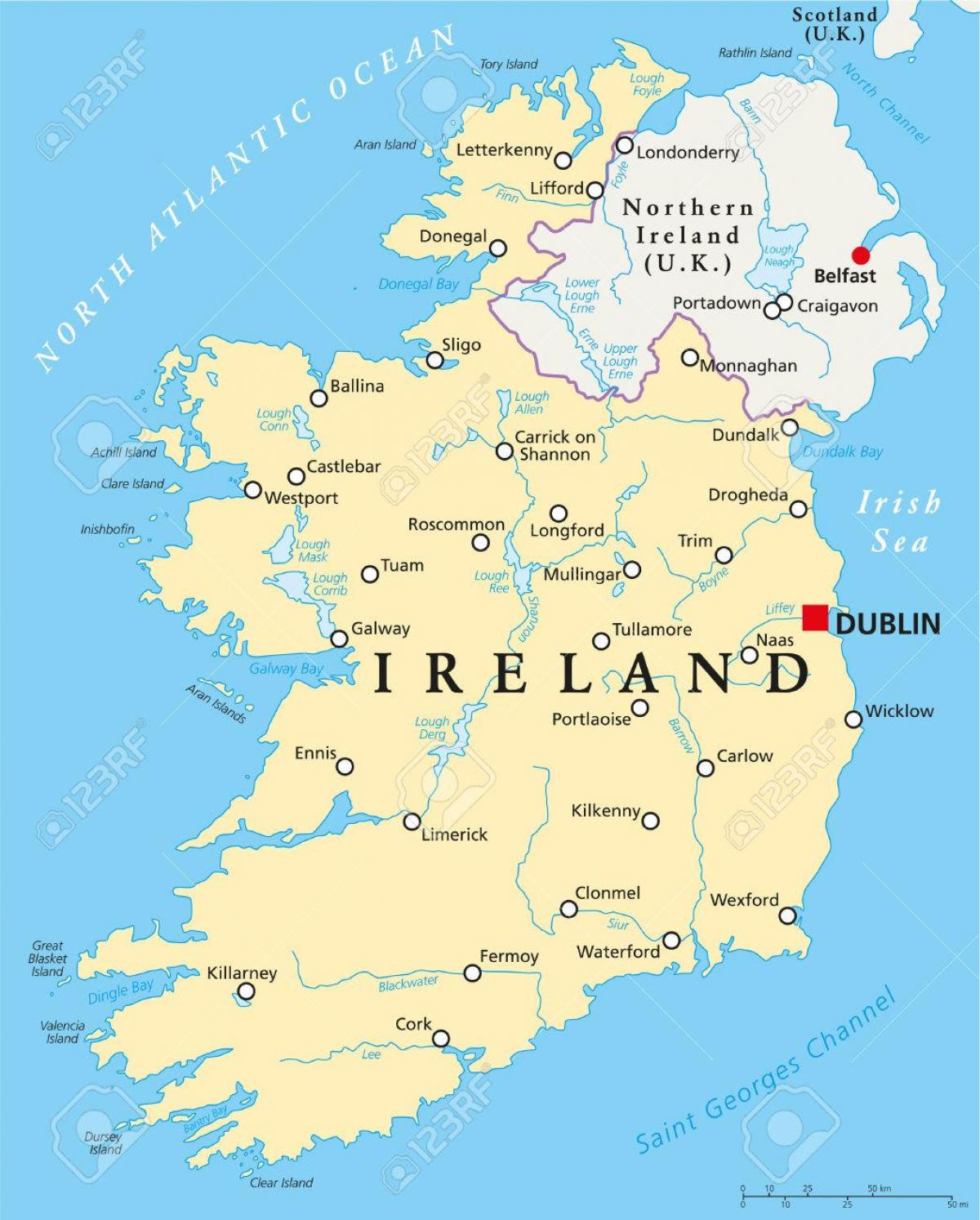 Dublin kartica Irska