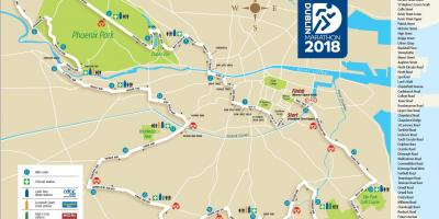 Dublin maraton rute na karti