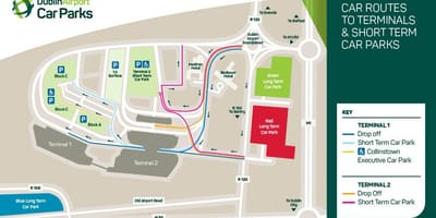 Karta Dublin zračna luka terminal 2